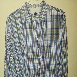 Robert Graham Designer L/S Casual Dress Shirt, Bowfin Model Size 2XL